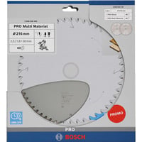 Bosch PRO hoja de sierra circular para madera y multi-material 216 mm paquete doble 