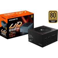 GIGABYTE GP-UD850GM PG5 unidad de fuente de alimentación 850 W 20+4 pin ATX ATX Negro, Fuente de alimentación de PC negro, 850 W, 100 - 240 V, 50 - 60 Hz, 12 - 6 A, 6 A, 12 A