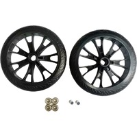 HUDORA Juego de ruedas de repuesto Crossover para BigWheel 205 negro