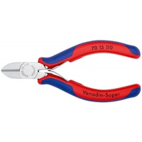 KNIPEX 70 15 110, Alicates de corte rojo/Azul