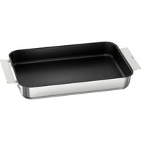 Neff Z9401FF0 bandeja de horno Rectangular Metal, Pan acero fino/Negro, Rectangular, Metal, Acero inoxidable