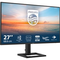 Philips 1000 series 27E1N1300AE/00 pantalla para PC 68,6 cm (27") 1920 x 1080 Pixeles Full HD LCD Negro, Monitor LED negro, 68,6 cm (27"), 1920 x 1080 Pixeles, Full HD, LCD, 4 ms, Negro