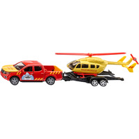 SIKU SUPER Nissan Navara con helicóptero, Automóvil de construcción 
