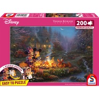 Schmidt Spiele Thomas Kinkade Studios: Disney - Mickey y Minnie junto a la fogata de los enamorados, Puzzle 