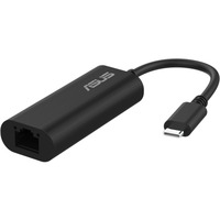 ASUS USB-C2500 V2 Ethernet, Adaptador de red Alámbrico, USB, Ethernet, Negro