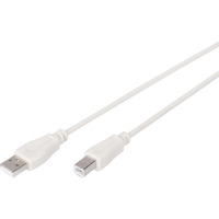 Digitus Cable de conexión USB 2.0 USB-A (enchufe) > USB-B (enchufe) beige