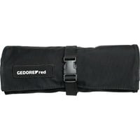 GEDORE Bolsa enrollable roja para llaves, vacía negro