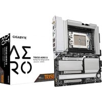 GIGABYTE TRX50 AERO D Placa base - Compatible con AMD Ryzen Threadripper 9000 Series CPUs, 16+8+4 Phases Digital VRM, up to 7800MHz DDR5 (OC), 3xPCIe 5.0 + 1xPCIe 4.0 M.2, Wi-Fi 7, 10GbE LAN, USB4 plateado/Negro, 16+8+4 Phases Digital VRM, up to 7800MHz DDR5 (OC), 3xPCIe 5.0 + 1xPCIe 4.0 M.2, Wi-Fi 7, 10GbE LAN, USB4, AMD, Socket sTR5, AMD Ryzen Threadripper 1000 Series, 1 TB, DDR5-SDRAM, 1 TB