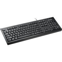 Kensington ValuKeyboard teclado Oficina USB QWERTZ Alemán Negro negro, Completo (100%), Alámbrico, USB, QWERTZ, Negro
