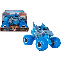 Spin Master MONSTER JAM - MONSTER TRUCK MEGALODON OFICIAL - Coches de Juguetes de Metal Escala 1:24 - 6066675 - Coches para Niños - Juguetes Niños 3 Años, Vehículo de juguete Monster Jam - MONSTER TRUCK MEGALODON OFICIAL - Coches de Juguetes de Metal Escala 1:24 - 6066675 - Coches para Niños - Juguetes Niños 3 Años, Monster truck, 3 año(s), Metal, Plástico, Azul