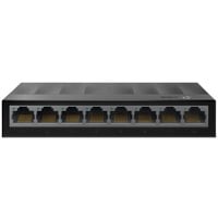 TP-Link LS1008G No administrado Gigabit Ethernet (10/100/1000) Negro, Interruptor/Conmutador negro, No administrado, Gigabit Ethernet (10/100/1000), Montaje de pared
