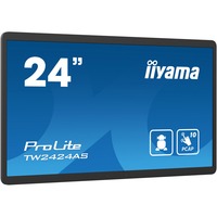 iiyama TW2424AS-B1 pantalla de señalización Pantalla plana para señalización digital 60,5 cm (23.8") Wifi 250 cd / m² 4K Ultra HD Negro Pantalla táctil Procesador incorporado Android 24/7, Pantalla de gran formato negro, Pantalla plana para señalización digital, 60,5 cm (23.8"), 1920 x 1080 Pixeles, Wifi, 24/7