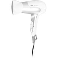 Braun HD580 secador 2500 W Plata, Blanco, Secador de pelo blanco/Plateado, Plata, Blanco, Monocromo, Con agujero en la empuñadura para colgar, Botones, Control deslizante, 2500 W, 1 pieza(s)