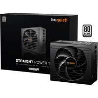 be quiet! BN338 unidad de fuente de alimentación 1000 W 20+4 pin ATX ATX Negro, Fuente de alimentación de PC negro, 1000 W, 100 - 240 V, 1070 W, 50/60 Hz, 13/6.5 A, 150 W