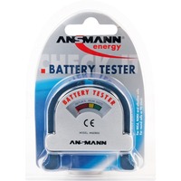 Ansmann Battery tester medidor de energía y batería, Instrumento de medición azul/Plateado, AA, AAA, C, D