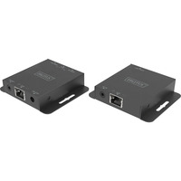 Digitus Set Extensor HDMI 4K, Alargador de HDMI negro