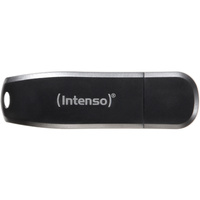 Intenso Speed Line unidad flash USB 128 GB USB tipo A 3.2 Gen 1 (3.1 Gen 1) Negro, Lápiz USB negro, 128 GB, USB tipo A, 3.2 Gen 1 (3.1 Gen 1), 70 MB/s, Tapa, Negro