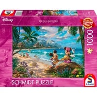 Schmidt Spiele Thomas Kinkade Studios: Disney Dreams Collection - Minnie y Mickey en Hawaii, Puzzle 