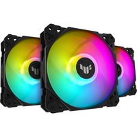 ASUS TUF Gaming TF120 ARGB Fan - Triple Fan Kit with ARGB Controller Carcasa del ordenador Refrigerador de aire 12 cm Negro, Ventilador negro/Transparente, Refrigerador de aire, 12 cm, 250 RPM, 1900 RPM, Negro