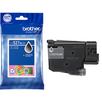 Brother LC527XLBK cartucho de tinta 1 pieza(s) Original Alto rendimiento (XL) Negro Alto rendimiento (XL), Negro, Tinta a base de pigmentos, 1 pieza(s), 3000 páginas, Pack individual