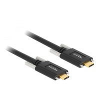 DeLOCK Cable USB 3.2 Gen 2, conector USB-C > conector USB-C negro