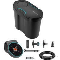 GARDENA Set de riego solar AquaBloom, incl. depósito de agua, Control del riego gris
