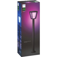 Philips Hue White & Color Ambiance Econic Lámpara de camino exterior, Luz de LED negro