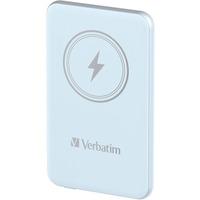 Verbatim Charge 'n' Go Polímero de litio 5000 mAh Cargador inalámbrico Azul, Banco de potencia celeste, 5000 mAh, Polímero de litio, Quick Charge 3.0, Cargador inalámbrico, Azul