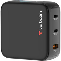 Verbatim Mini cargador GaN con pantalla negro
