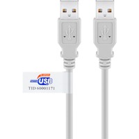 goobay 50796 cable USB 2 m USB 2.0 USB A Gris gris, 2 m, USB A, USB A, USB 2.0, 480 Mbit/s, Gris