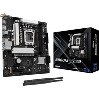 ASRock B860M-X WiFi, Placa base negro/Plateado