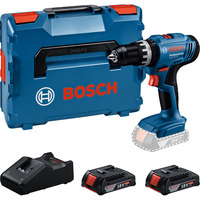 Bosch Taladro atornillador percutor inalámbrico GSB 18V-25 Professional, 18 Voltios, Martillo atornillador azul/Negro