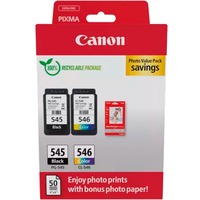 Canon 8287B008 cartucho de tinta 2 pieza(s) Original Negro, Cian, Magenta, Amarillo Negro, Cian, Magenta, Amarillo, 8 ml, 8 ml, 2 pieza(s), 180 páginas, Pack formato ahorro para impresión fotográfica
