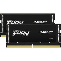 Kingston FURY FURY 32 GB 5600 MT/s DDR5 CL40 SODIMM (Kit de 2) Impact PnP, Memoria RAM negro, 32 GB, 2 x 16 GB, DDR5, 262-pin SO-DIMM