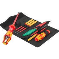 Wera Kraftform Kompakt Turbo i 1 Tool Finder, 16 piezas, Llave de tubo rojo/Amarillo