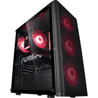 ALTERNATE Custom PC Series • Red Hero Essentials Gaming-PC negro/Transparente
