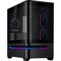 ASUS PRIME AP202 ARGB Mini Tower Negro, Cajas de torre negro, Mini Tower, PC, Negro, micro ATX, Mini-ITX, Metal, Juego