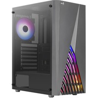 Aerocool Delta Midi Tower Negro, Cajas de torre negro, Midi Tower, PC, Negro, ATX, micro ATX, Mini-ITX, ABS, SPCC, 15,5 cm