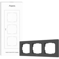Aqara Marco de interruptor H2 EU (3-Gang), Bastidor de instalación gris