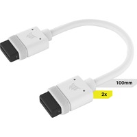 Corsair iCUE LINK Cable, 100mm, recto blanco