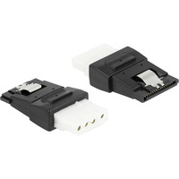DeLOCK Adaptador ATX 4 pines hembra a SATA 15 pines hembra negro