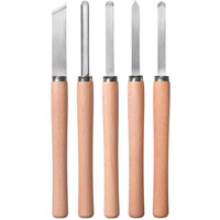 EINHELL Juego de formones para torneado, 5 piezas, Cincel madera