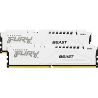 Kingston FURY FURY Beast 32GB 6800MT/s DDR5 CL34 DIMM (Kit of 2) White EXPO, Memoria RAM blanco, 32 GB, 2 x 16 GB, DDR5, 288-pin DIMM, Blanco