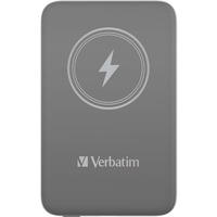 Verbatim Charge 'n' Go Polímero de litio 10000 mAh Cargador inalámbrico Gris, Banco de potencia gris, 10000 mAh, Polímero de litio, Quick Charge 3.0, Cargador inalámbrico, Gris