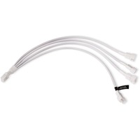 Alphacool Divisor de cable en Y 4 pines a 4x 4 pines PWM, 30 cm, Cable Y blanco