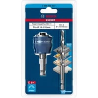 Bosch Expert 2 608 900 527 accesorio para adaptador de taladro Adaptador para sierra de corona azul, Adaptador para sierra de corona, Vástago hexagonal, Metal, Pipa, Plástico, Perfil, Madera con clavos, Azul, Plata, 80 mm, 3,37 cm
