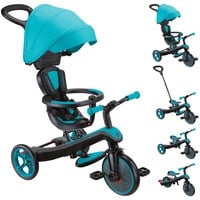 GLOBBER Explorer Trike 4 en 1, Automóvil de juguete turquesa