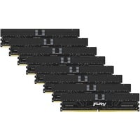 Kingston FURY FURY 128GB 6400MT/s DDR5 ECC Reg CL32 DIMM (Kits de 8) Renegade Pro XMP, Memoria RAM negro, 128 GB, 8 x 16 GB, DDR5, 288-pin DIMM, Negro