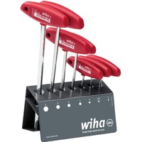 Wiha Juego de llaves de punta con mango transversal Classic, Destornillador rojo