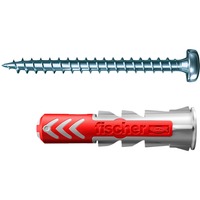 fischer Taco DUOPOWER 6x30 S PH TX, Pasador gris claro/Rojo